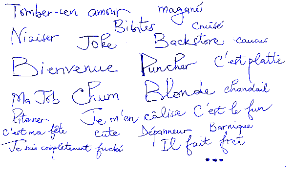 Article : Francophonie : Le français au Québec;ce que j’en sais !