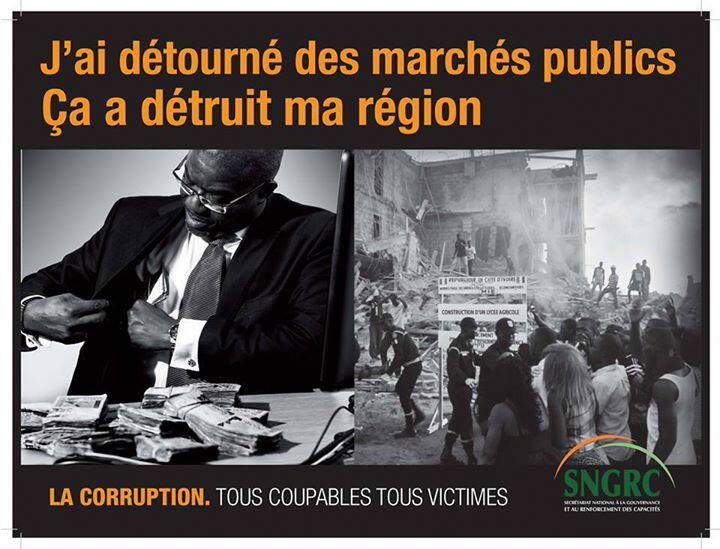 Article : Campagne d’affichage contre la corruption : l’exemple doit venir d’en haut