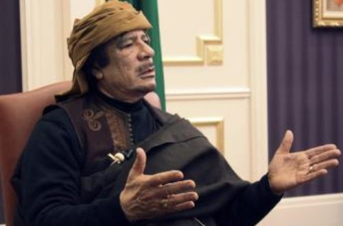 Article : Et Kadhafi s’en est allé !