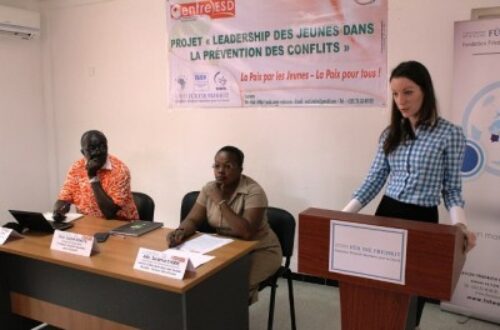 Article : Des jeunes Ivoiriens initiés à la prévention des conflits