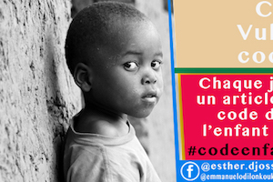 Article : #codeenfant229 : une campagne pour vulgariser le code de l’enfant au Bénin