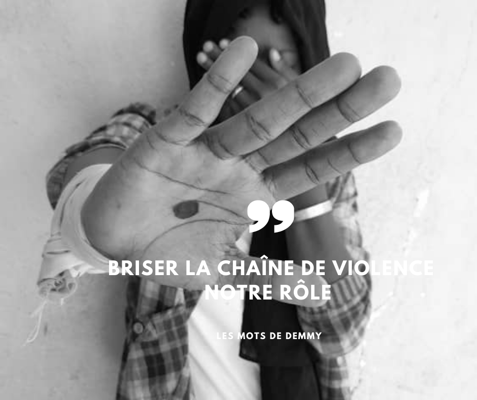 Article : Briser la chaîne de violence, notre solution