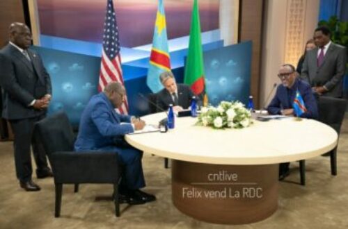 Article : Aux USA, la RDC n’a pas signé un accord avec le Rwanda, cette image est fausse !