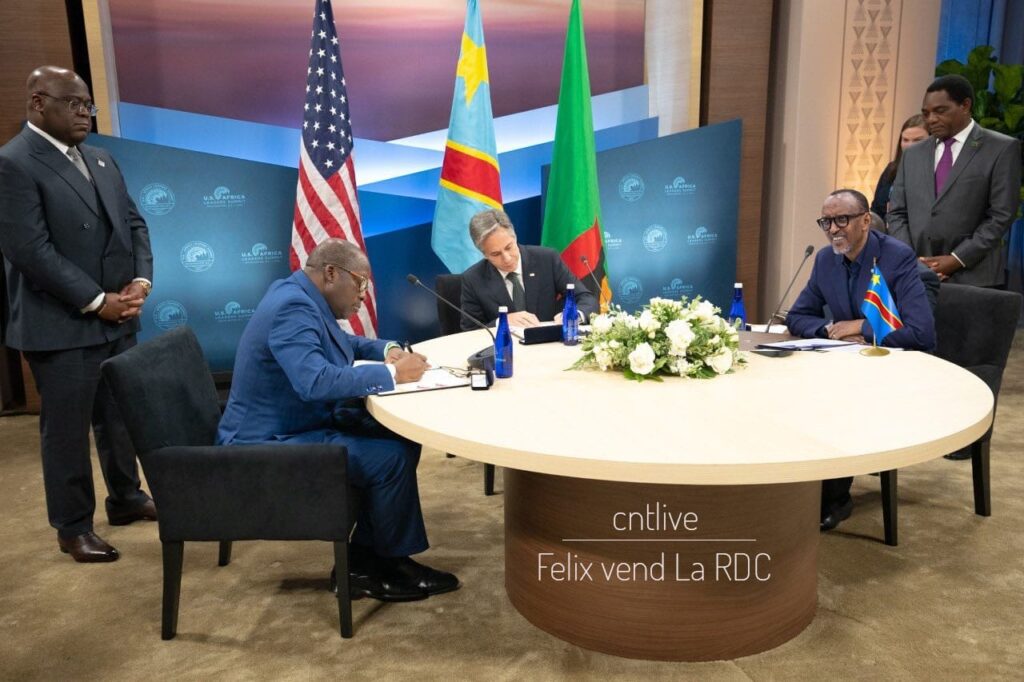 Article : Aux USA, la RDC n’a pas signé un accord avec le Rwanda, cette image est fausse !