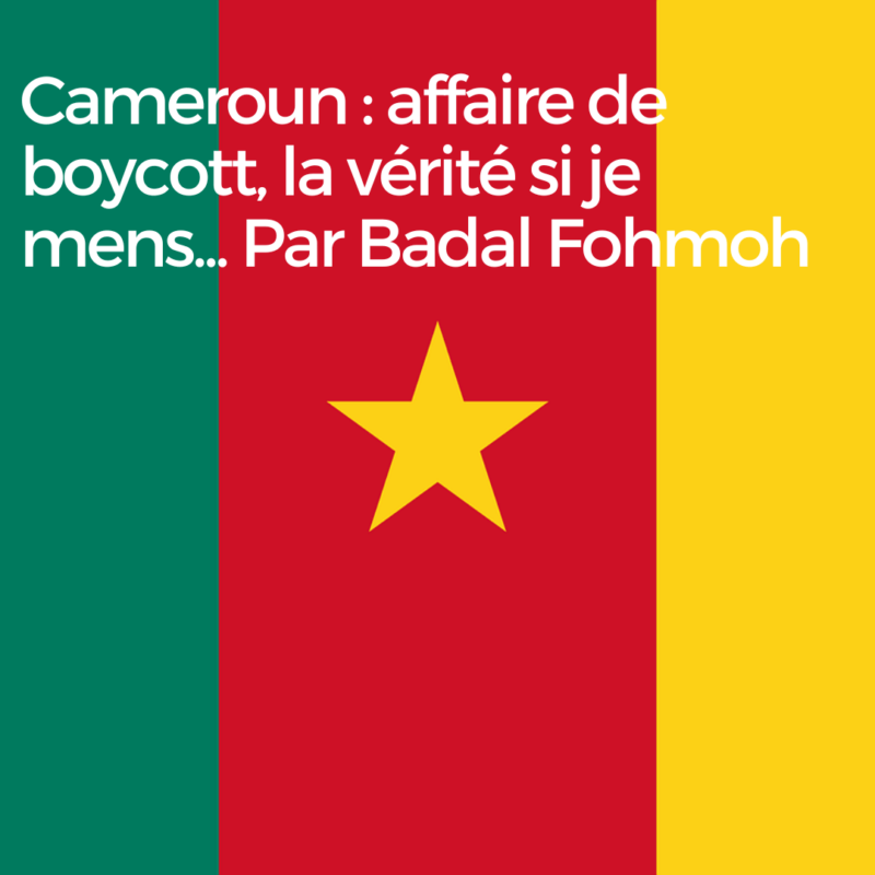 Article : Cameroun : affaire de boycott, la vérité si je mens…