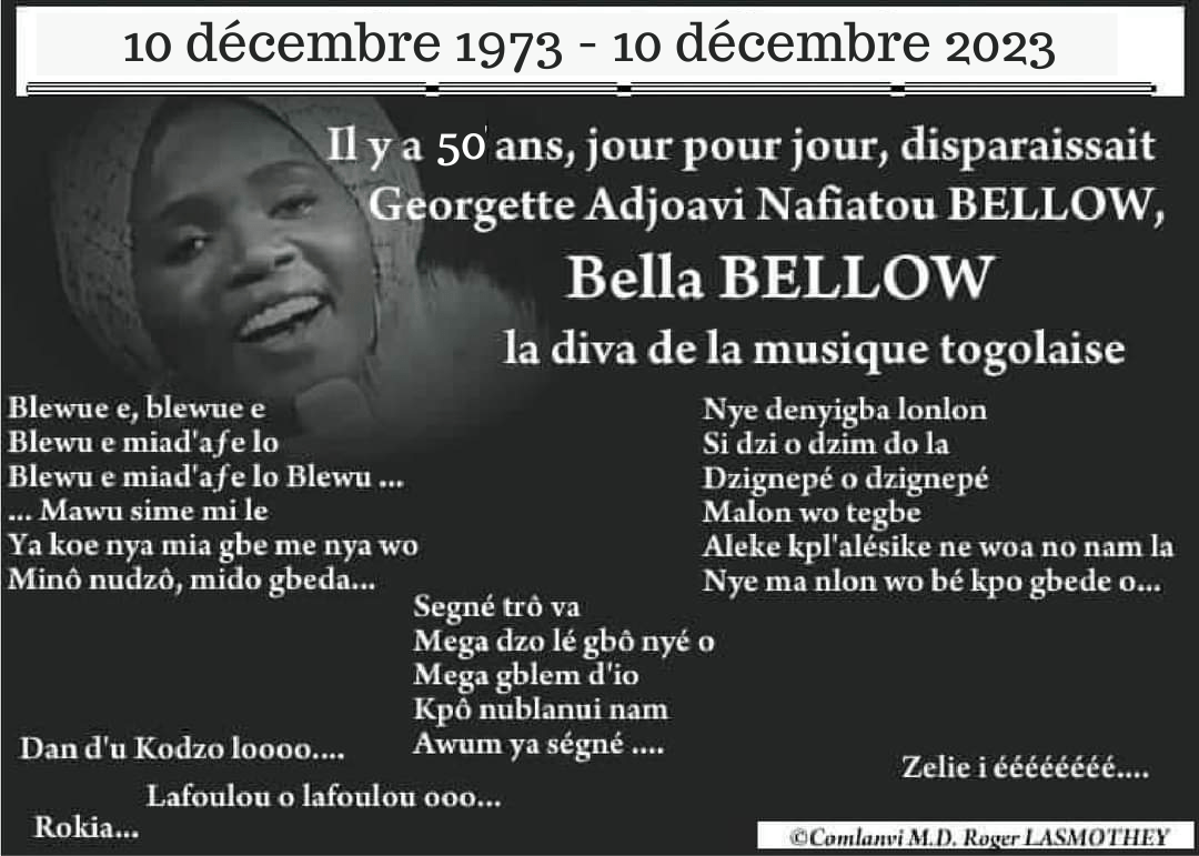 Article : Bella Bellow…pour tes 50 ans