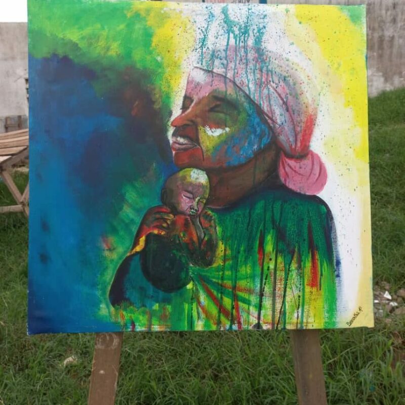 Article : Amadou Doumbouya : un amour viscéral pour la peinture…